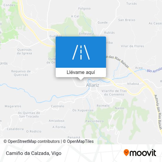 Mapa Camiño da Calzada