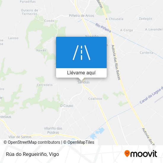Mapa Rúa do Regueiriño