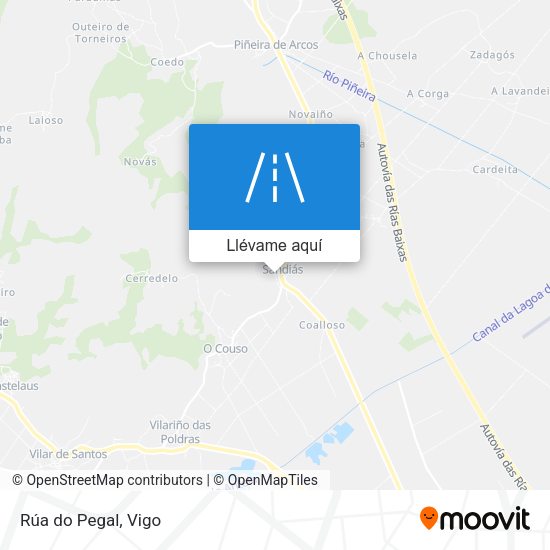 Mapa Rúa do Pegal