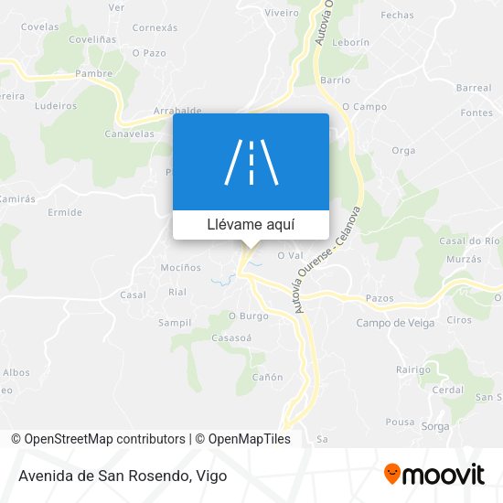Mapa Avenida de San Rosendo