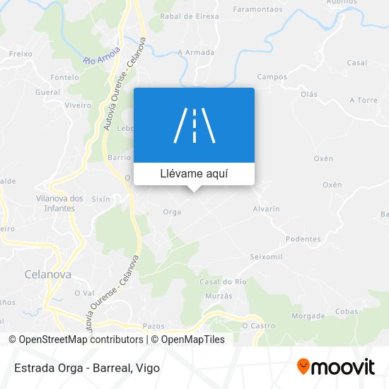 Mapa Estrada Orga - Barreal