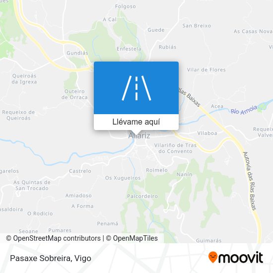 Mapa Pasaxe Sobreira