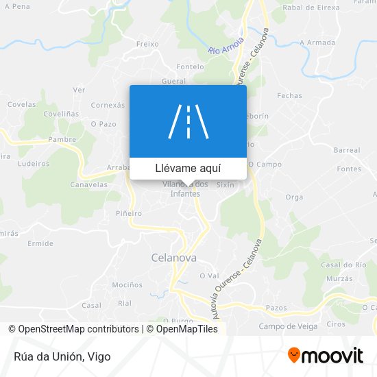 Mapa Rúa da Unión