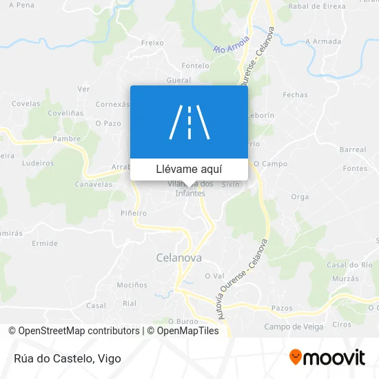 Mapa Rúa do Castelo