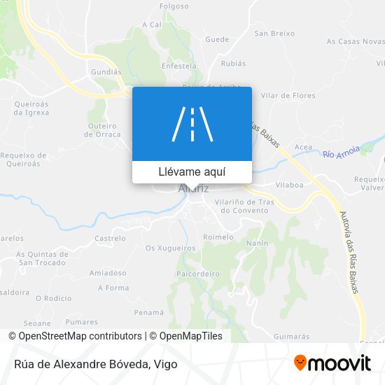 Mapa Rúa de Alexandre Bóveda