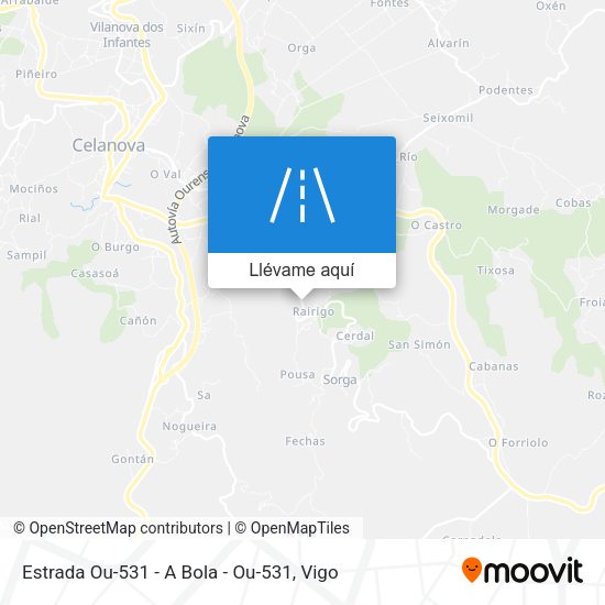 Mapa Estrada Ou-531 - A Bola - Ou-531