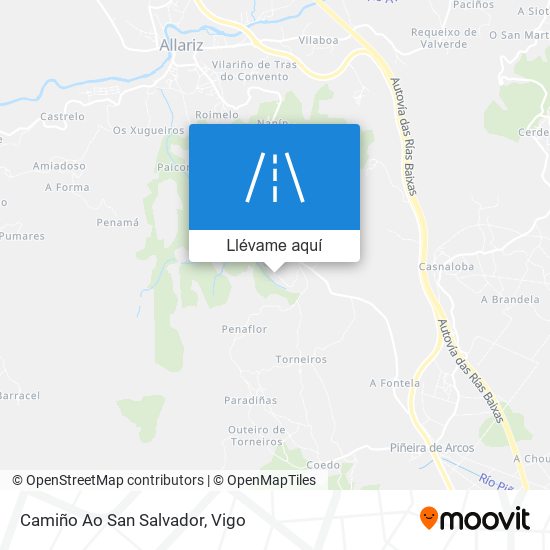 Mapa Camiño Ao San Salvador