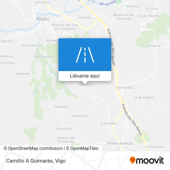 Mapa Camiño A Guimarás