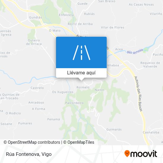 Mapa Rúa Fontenova