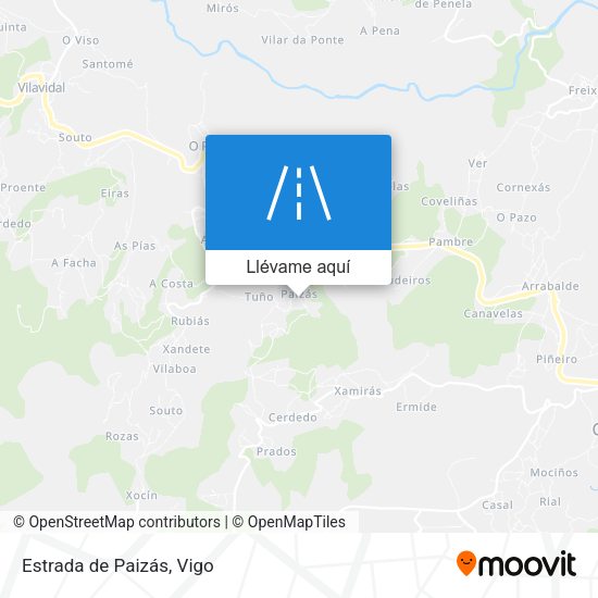 Mapa Estrada de Paizás