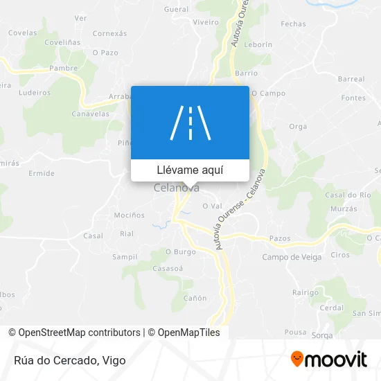 Mapa Rúa do Cercado