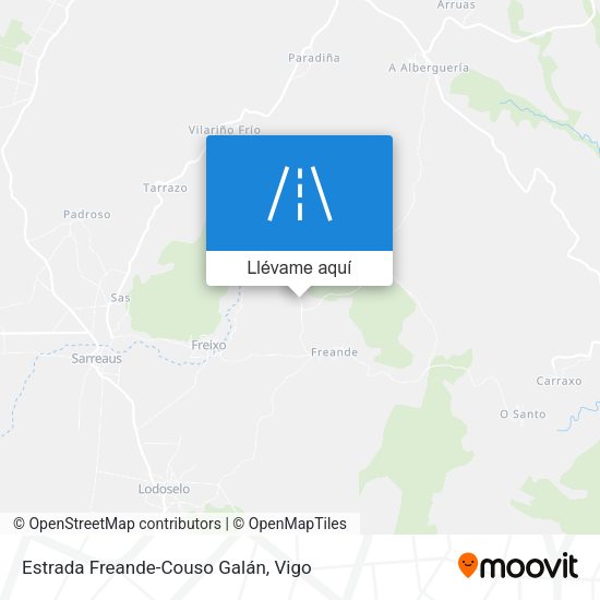 Mapa Estrada Freande-Couso Galán