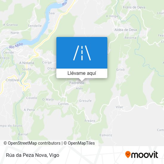 Mapa Rúa da Peza Nova