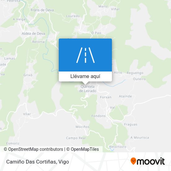 Mapa Camiño Das Cortiñas