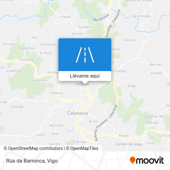 Mapa Rúa da Barronca