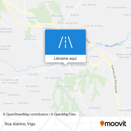Mapa Rúa Alarico