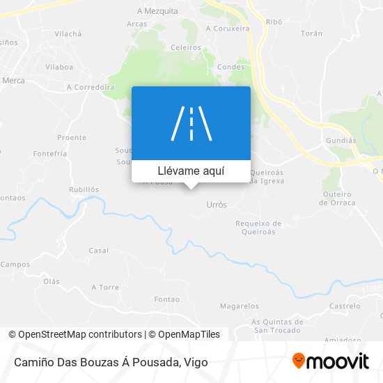 Mapa Camiño Das Bouzas Á Pousada