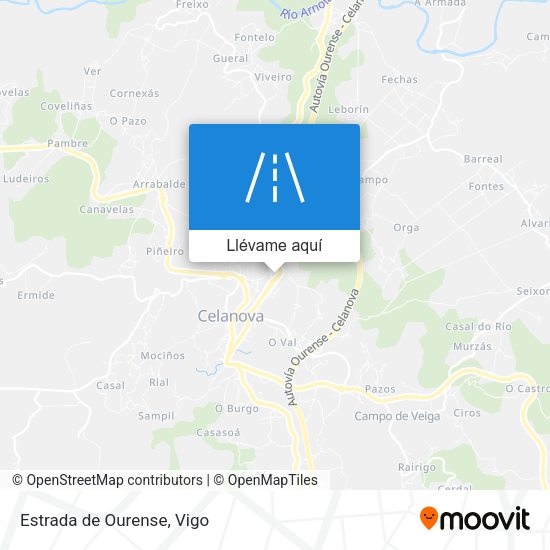 Mapa Estrada de Ourense