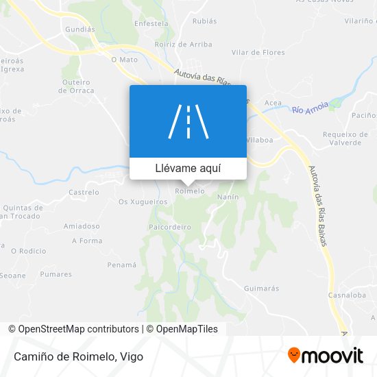 Mapa Camiño de Roimelo