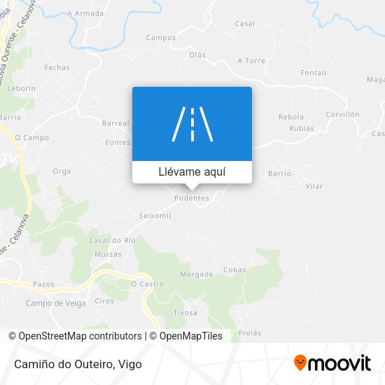 Mapa Camiño do Outeiro