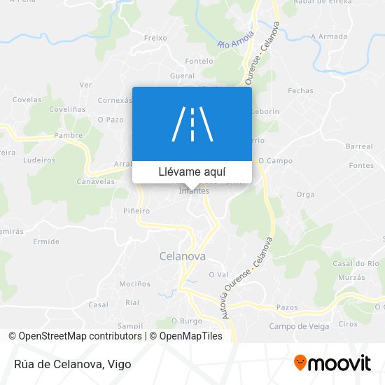 Mapa Rúa de Celanova