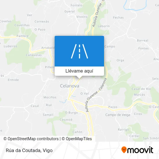 Mapa Rúa da Coutada