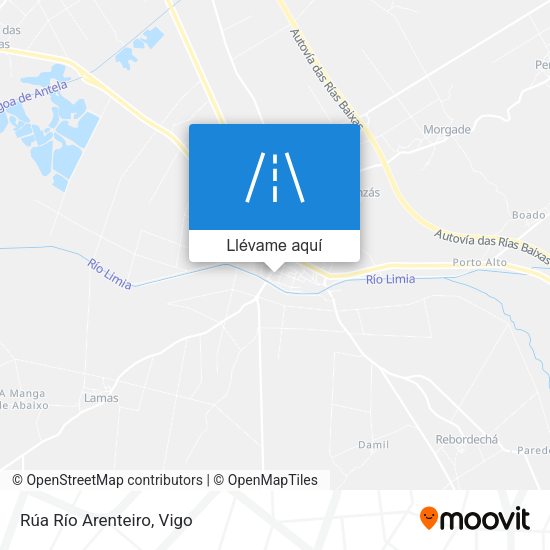 Mapa Rúa Río Arenteiro