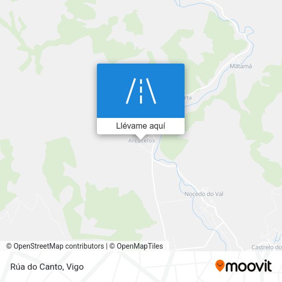 Mapa Rúa do Canto