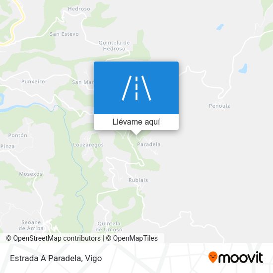 Mapa Estrada A Paradela