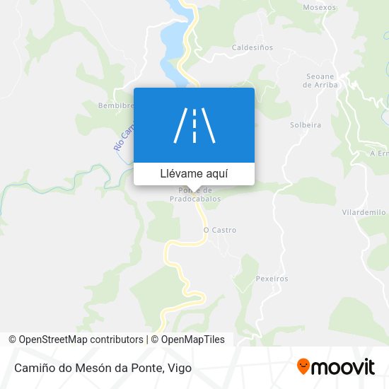 Mapa Camiño do Mesón da Ponte