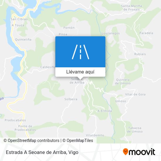Mapa Estrada A Seoane de Arriba