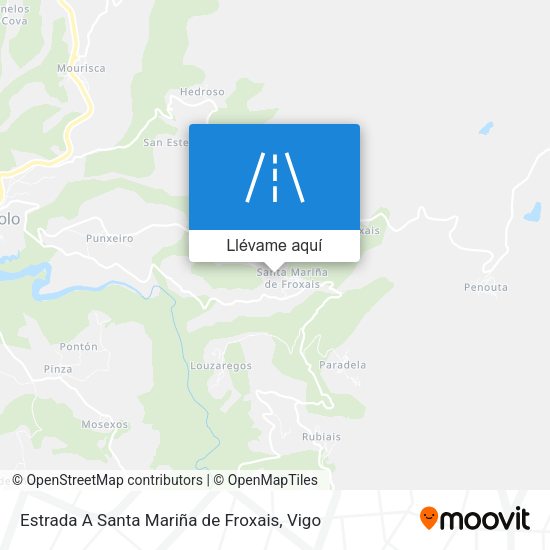 Mapa Estrada A Santa Mariña de Froxais