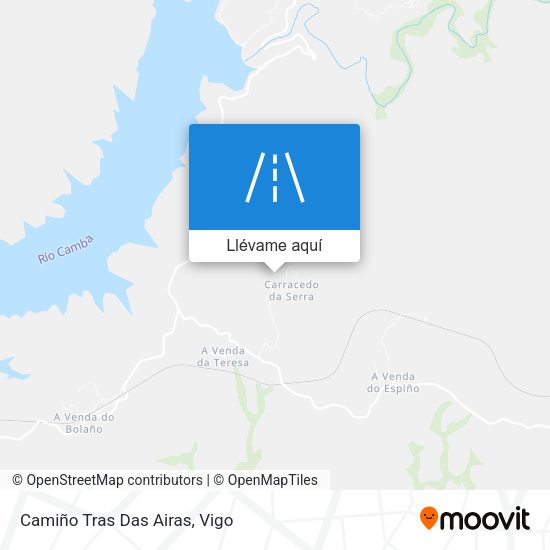 Mapa Camiño Tras Das Airas