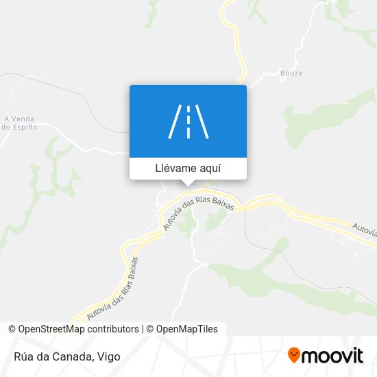 Mapa Rúa da Canada
