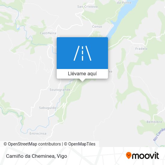 Mapa Camiño da Cheminea