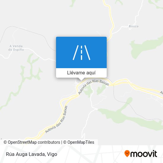 Mapa Rúa Auga Lavada