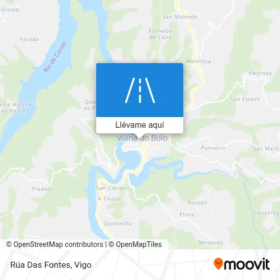 Mapa Rúa Das Fontes