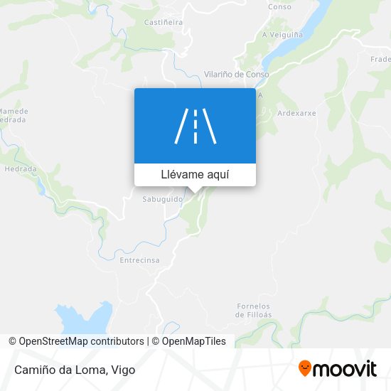 Mapa Camiño da Loma