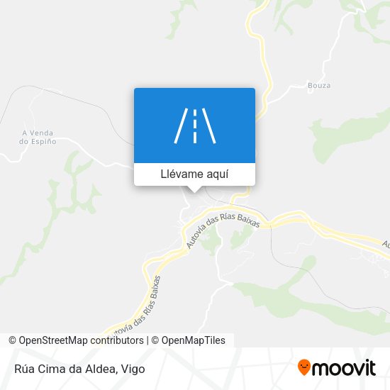 Mapa Rúa Cima da Aldea