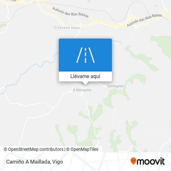 Mapa Camiño A Maillada