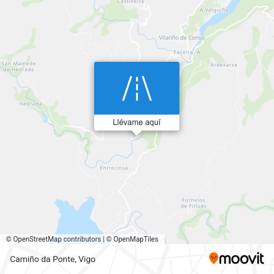 Mapa Camiño da Ponte