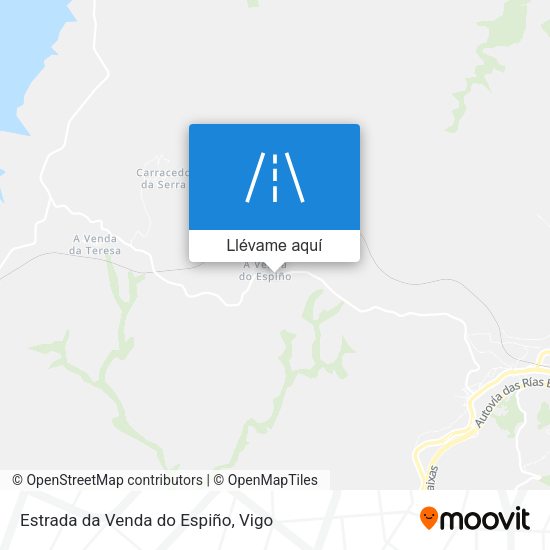 Mapa Estrada da Venda do Espiño