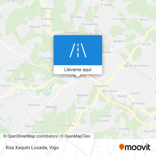 Mapa Rúa Xaquín Losada