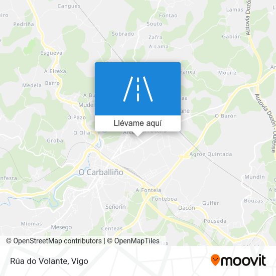 Mapa Rúa do Volante