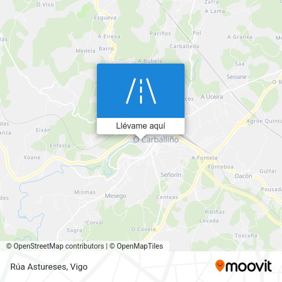 Mapa Rúa Astureses