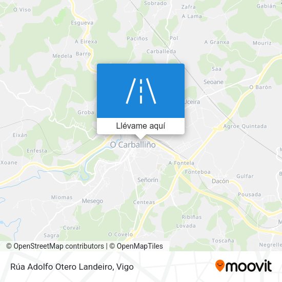 Mapa Rúa Adolfo Otero Landeiro