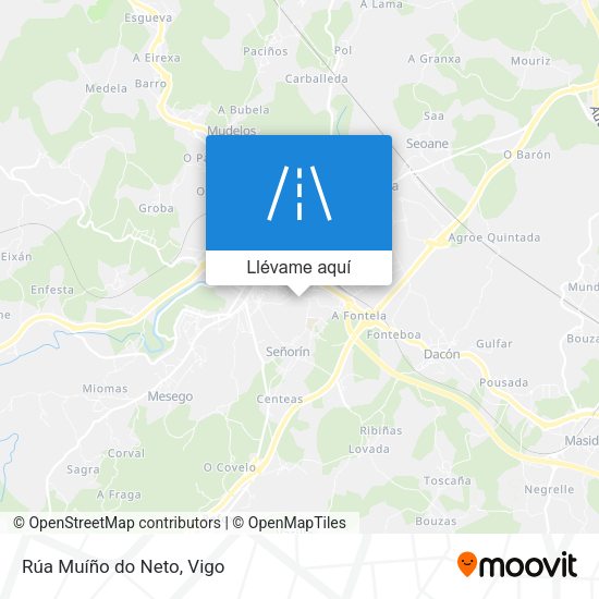 Mapa Rúa Muíño do Neto
