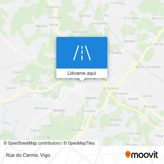 Mapa Rúa do Carme