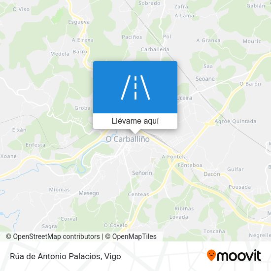 Mapa Rúa de Antonio Palacios