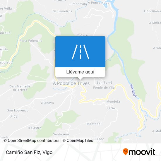 Mapa Camiño San Fiz